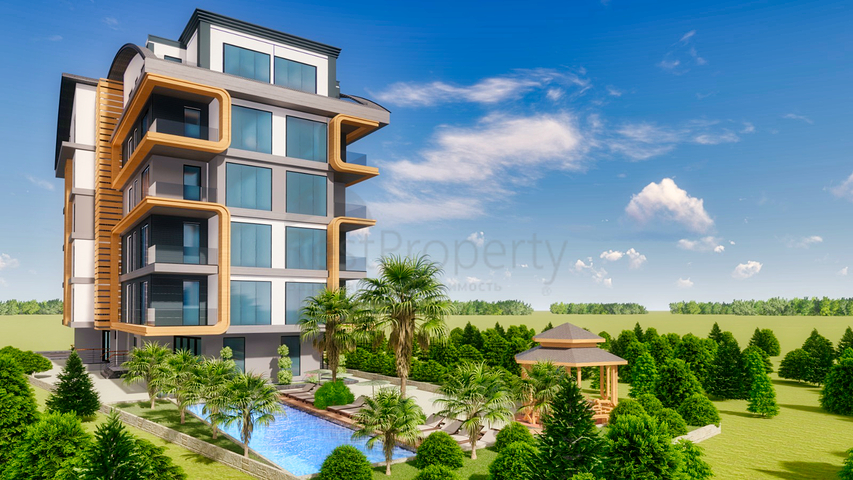 شقق 2 + 1 و 3 + 1 في مجمع جديد من المطور مراد باشا / انطاليا