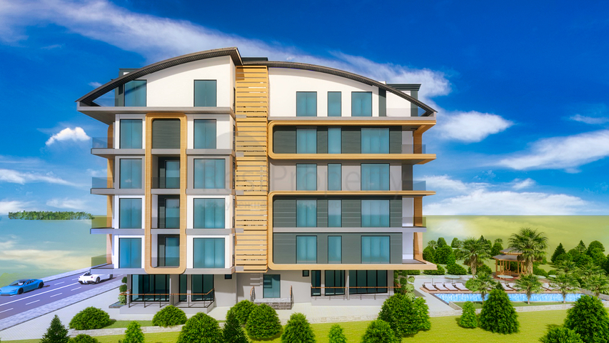 شقق 2 + 1 و 3 + 1 في مجمع جديد من المطور مراد باشا / انطاليا