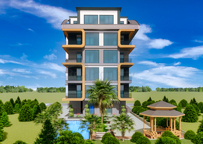 شقق 2 + 1 و 3 + 1 في مجمع جديد من المطور مراد باشا / انطاليا