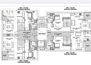 شقق 2 + 1 و 3 + 1 في مجمع جديد من المطور مراد باشا / انطاليا