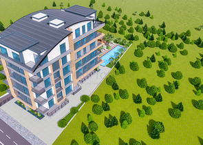 شقق 2 + 1 و 3 + 1 في مجمع جديد من المطور مراد باشا / انطاليا