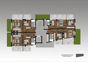 شقق 2 + 1 و 3 + 1 في مجمع جديد من المطور مراد باشا / انطاليا