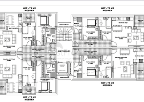 شقق 2 + 1 و 3 + 1 في مجمع جديد من المطور مراد باشا / انطاليا
