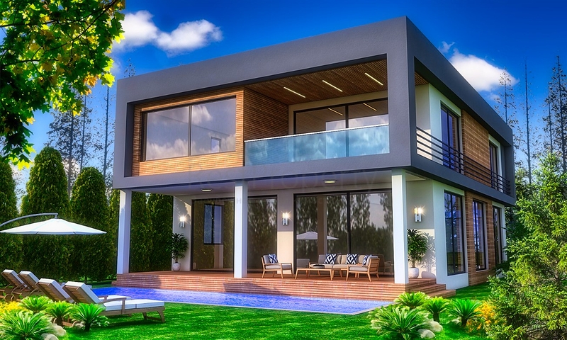 فيلا رائعة منفصلة للبيع من المطور في دوشيميتي / انطاليا