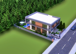 فيلا رائعة منفصلة للبيع من المطور في دوشيميتي / انطاليا