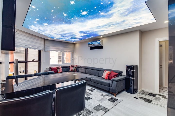 شقة فاخرة 2 + 1 مع أثاث في كونيالتي ، ساريسو