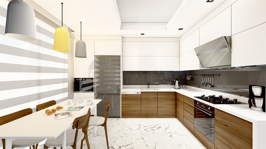 شقق 3 + 1 في مجمع جديد من المطور كيبيز / انطاليا