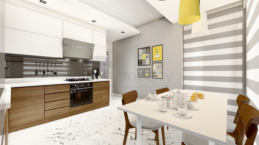 شقق 3 + 1 في مجمع جديد من المطور كيبيز / انطاليا