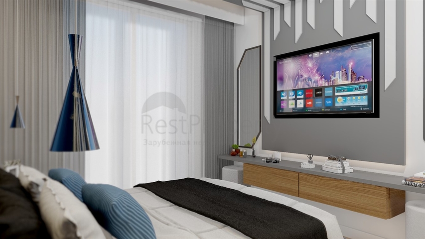 شقق 3 + 1 في مجمع جديد من المطور كيبيز / انطاليا