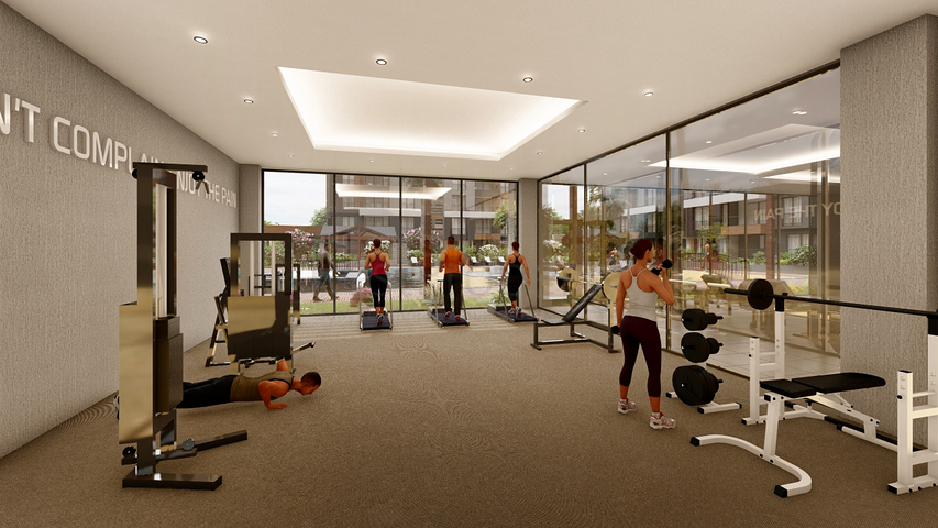 شقق 3 + 1 في مجمع جديد من المطور كيبيز / انطاليا