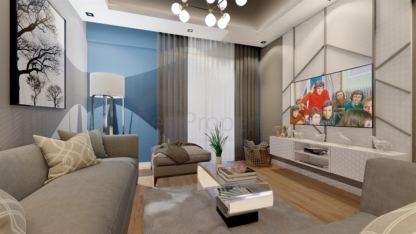 شقق 3 + 1 في مجمع جديد من المطور كيبيز / انطاليا