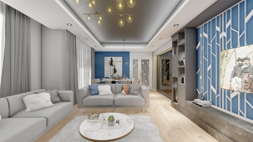 شقق 3 + 1 في مجمع جديد من المطور كيبيز / انطاليا