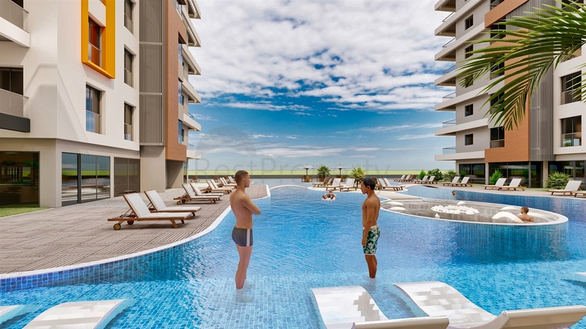 مشروع استثماري بإطلالة مميزة في كيبيز - أنطاليا