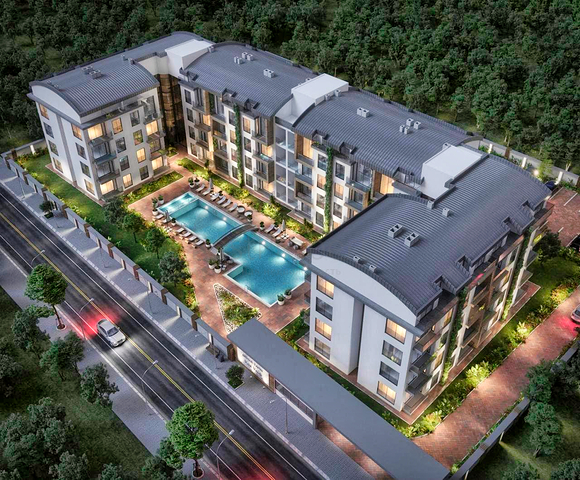 شقق في مجمع جديد في منطقة ألتنتاش- أنطاليا