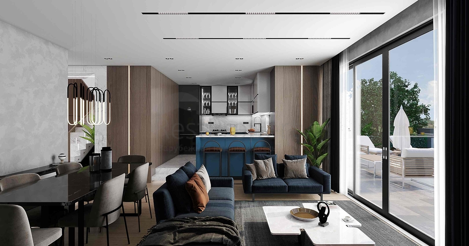 للبيع فيلا مخطط 3 + 1 في منطقة دوشيميالتي - انطاليا