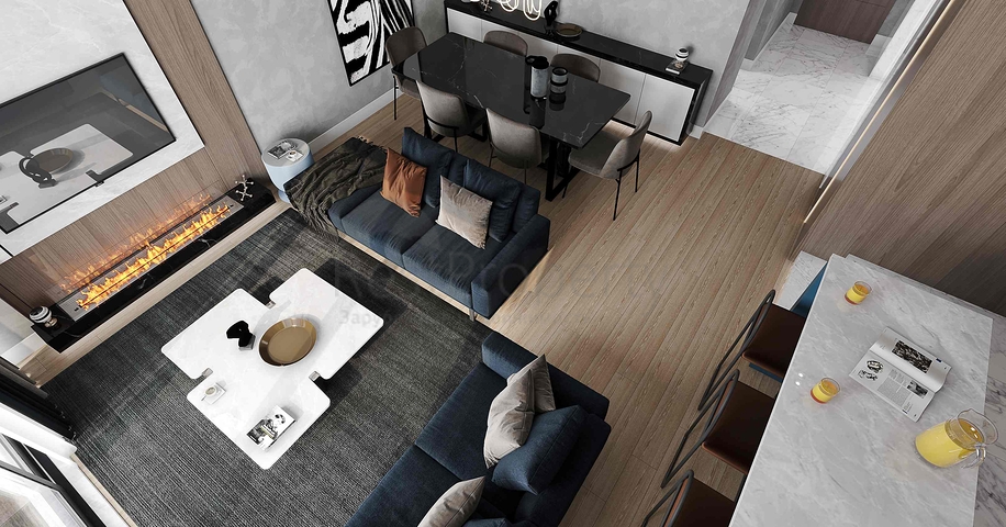 للبيع فيلا مخطط 3 + 1 في منطقة دوشيميالتي - انطاليا