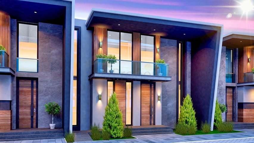 للبيع فيلا مخطط 3 + 1 في منطقة دوشيميالتي - انطاليا