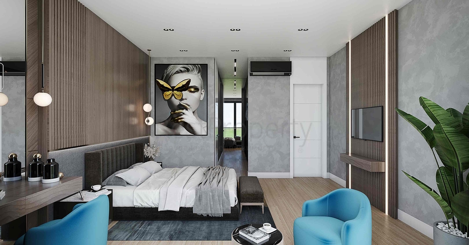 للبيع فيلا مخطط 3 + 1 في منطقة دوشيميالتي - انطاليا