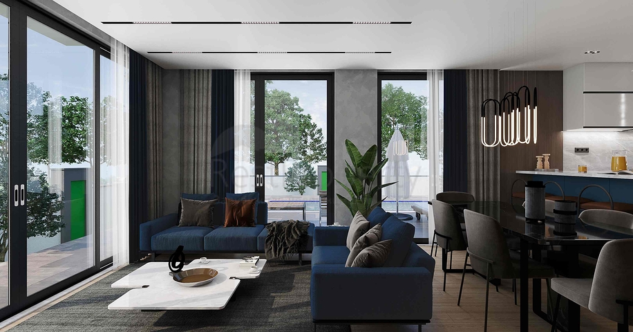 للبيع فيلا مخطط 3 + 1 في منطقة دوشيميالتي - انطاليا