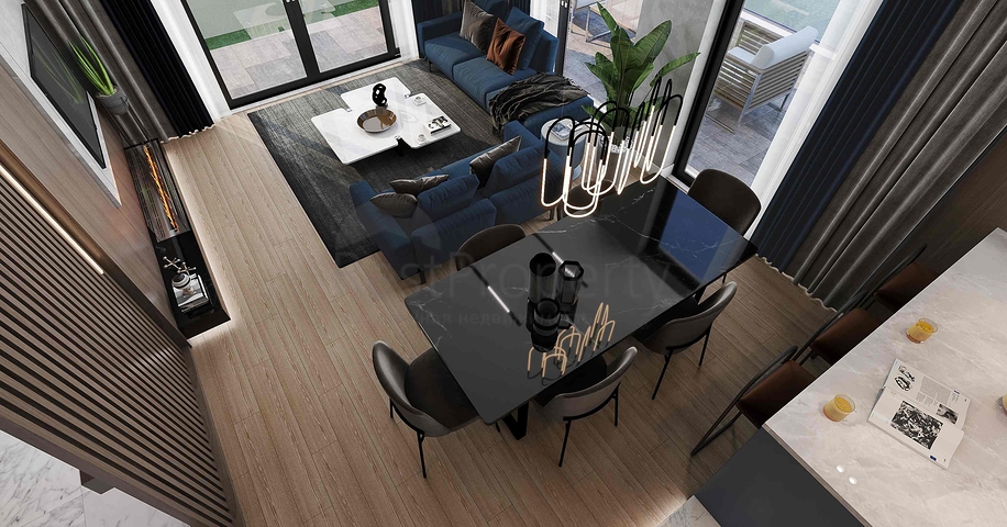 للبيع فيلا مخطط 3 + 1 في منطقة دوشيميالتي - انطاليا