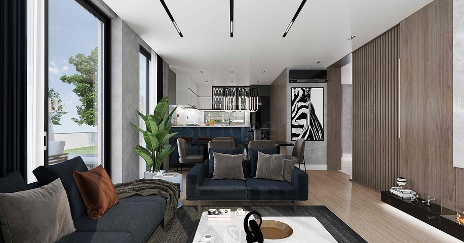 للبيع فيلا مخطط 3 + 1 في منطقة دوشيميالتي - انطاليا