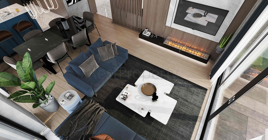 للبيع فيلا مخطط 3 + 1 في منطقة دوشيميالتي - انطاليا