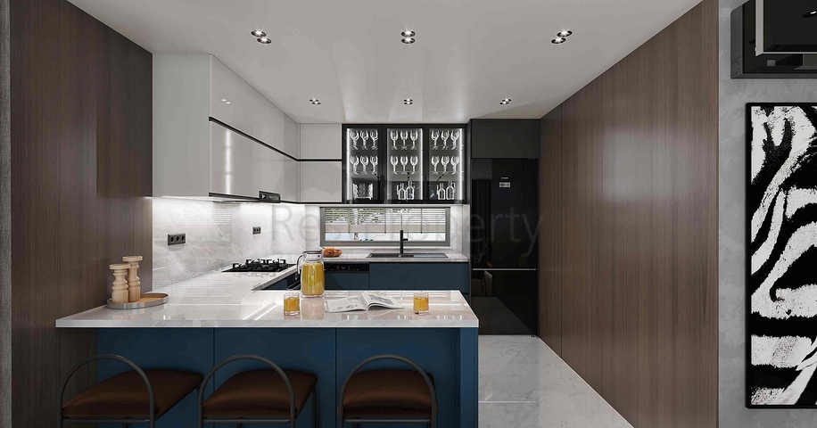 للبيع فيلا مخطط 3 + 1 في منطقة دوشيميالتي - انطاليا