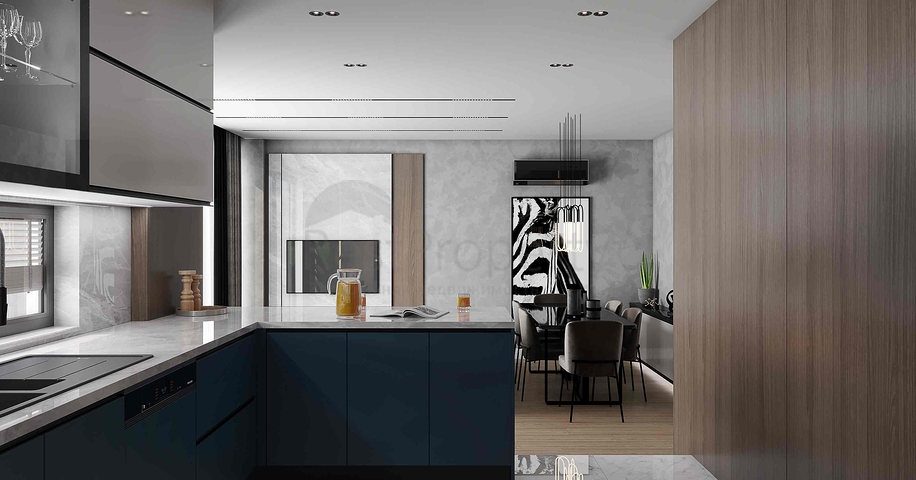 للبيع فيلا مخطط 3 + 1 في منطقة دوشيميالتي - انطاليا