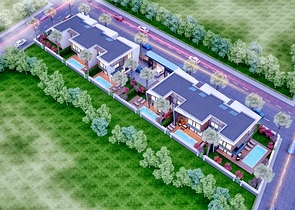 للبيع فيلا مخطط 3 + 1 في منطقة دوشيميالتي - انطاليا