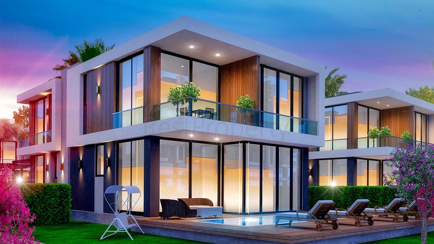 للبيع فلل 3 + 1 و 5 + 1 في منطقة دوشميالتي - أنطاليا