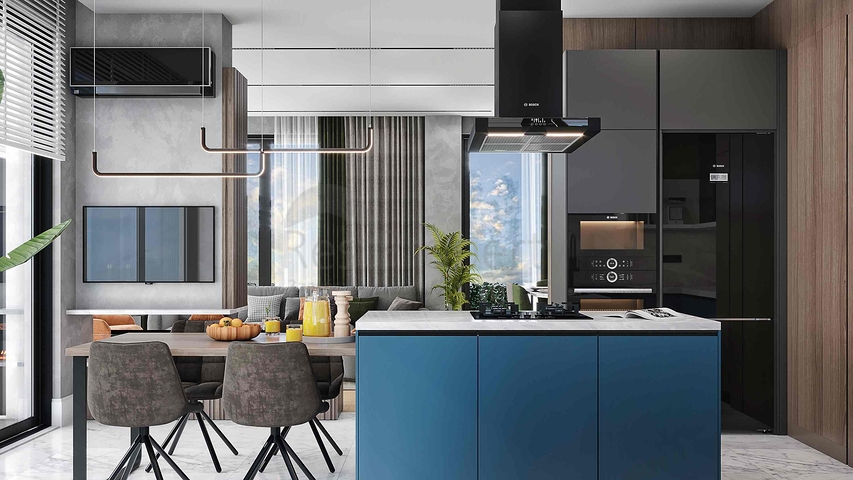 للبيع فلل 3 + 1 و 5 + 1 في منطقة دوشميالتي - أنطاليا