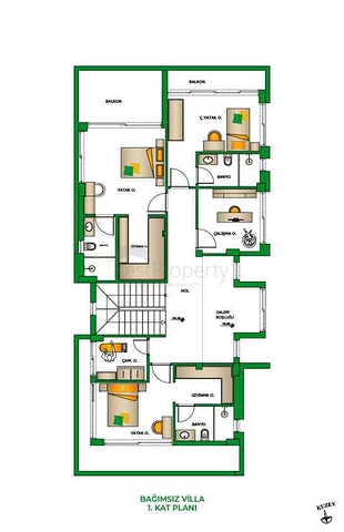 للبيع فلل 3 + 1 و 5 + 1 في منطقة دوشميالتي - أنطاليا