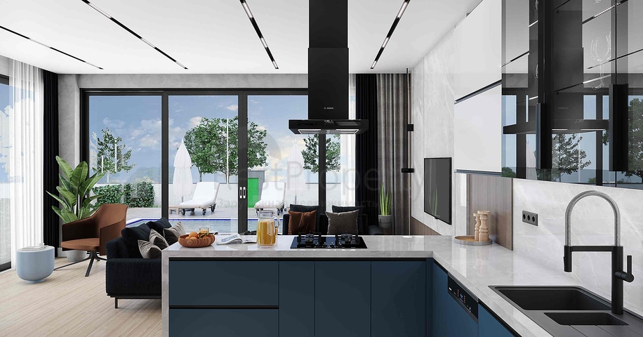 للبيع فلل 3 + 1 و 5 + 1 في منطقة دوشميالتي - أنطاليا