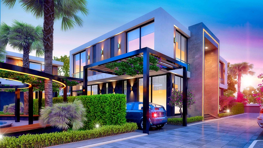 للبيع فلل 3 + 1 و 5 + 1 في منطقة دوشميالتي - أنطاليا