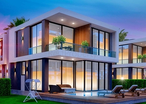 للبيع فلل 3 + 1 و 5 + 1 في منطقة دوشميالتي - أنطاليا