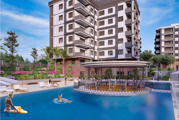 شقق في منطقة كيبيز - أنطاليا