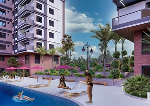 شقق في منطقة كيبيز - أنطاليا