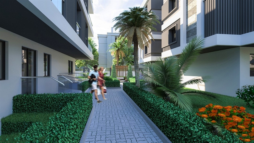 شقق 2 + 1 و 3 + 1 في منطقة كيبيز - أنطاليا