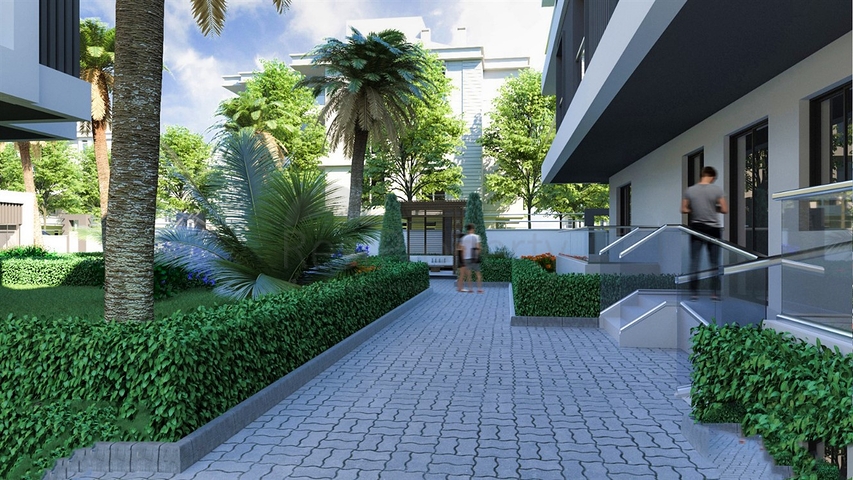 شقق 2 + 1 و 3 + 1 في منطقة كيبيز - أنطاليا