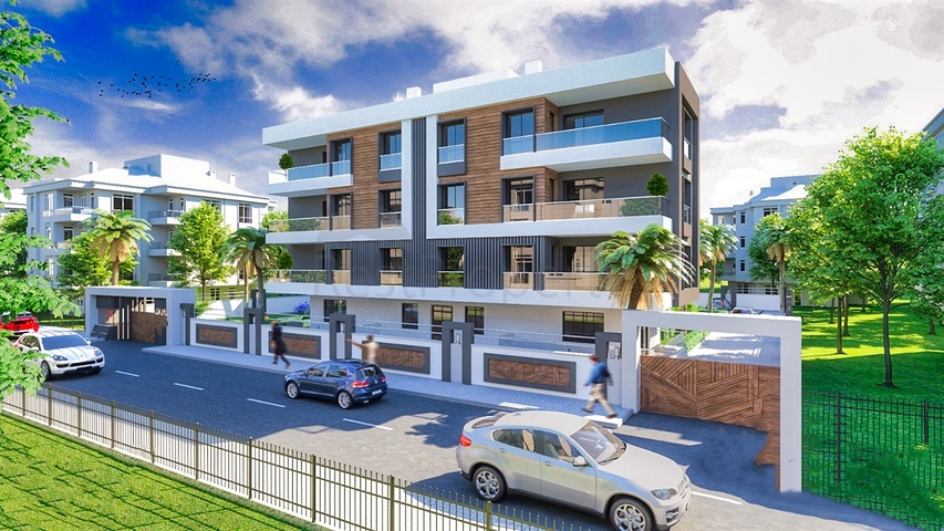 شقق 2 + 1 و 3 + 1 في منطقة كيبيز - أنطاليا