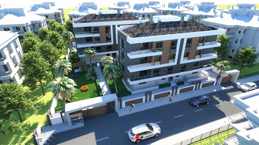 شقق 2 + 1 و 3 + 1 في منطقة كيبيز - أنطاليا