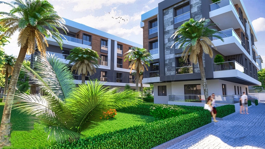 شقق 2 + 1 و 3 + 1 في منطقة كيبيز - أنطاليا