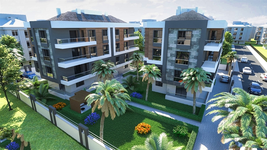 شقق 2 + 1 و 3 + 1 في منطقة كيبيز - أنطاليا