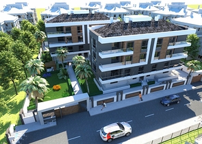 شقق 2 + 1 و 3 + 1 في منطقة كيبيز - أنطاليا