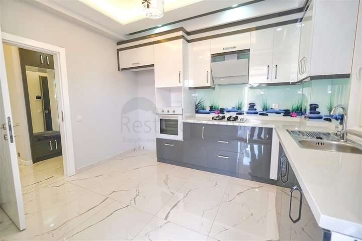 شقة بتصميم 2 + 1 في وسط أنطاليا