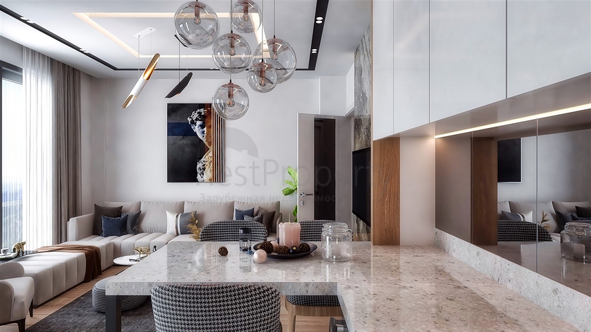 شقق 1 + 1، 2 + 1 في منطقة ألتنتاش - أنطاليا