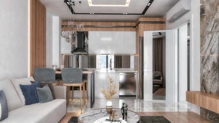 شقق 1 + 1، 2 + 1 في منطقة ألتنتاش - أنطاليا