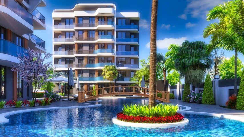 شقق 1 + 1، 2 + 1 في منطقة ألتنتاش - أنطاليا