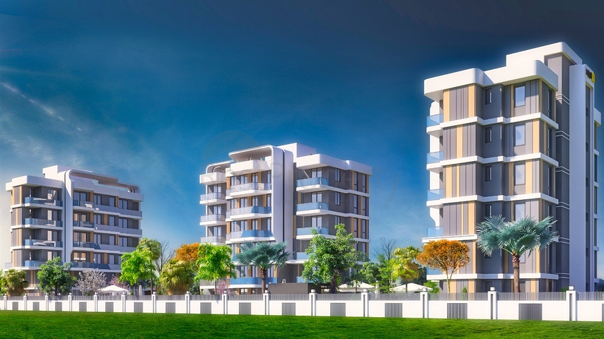 شقق 1 + 1، 2 + 1 في منطقة ألتنتاش - أنطاليا