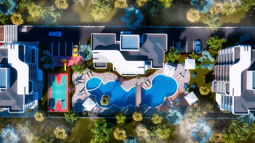 شقق 1 + 1، 2 + 1 في منطقة ألتنتاش - أنطاليا